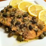 Baked Salmon with Lemon-Butter Sauce and Capers