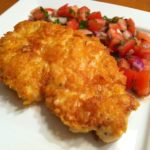 Parmesan Crusted Chicken with Tomato Basil Salsa