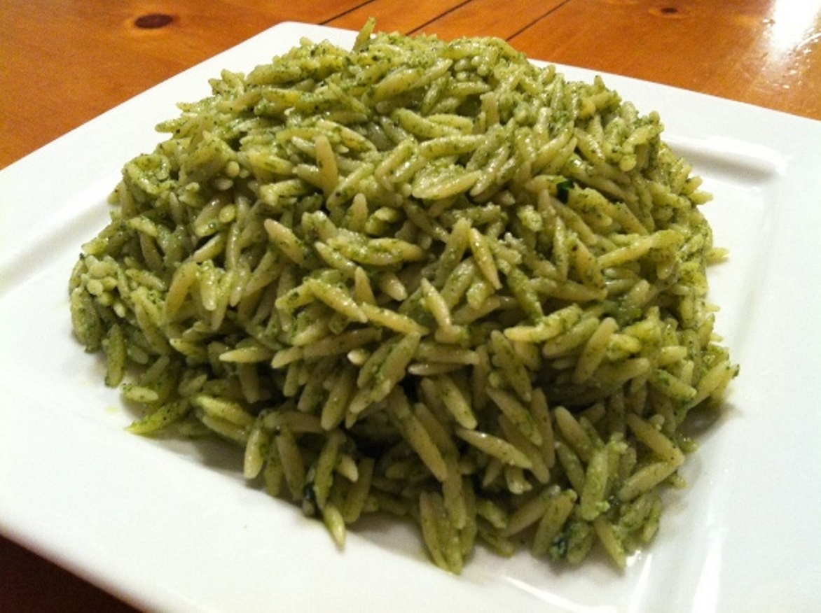 Spinach Parmesan Orzo Pasta | Feature Dish