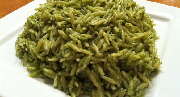 Spinach Parmesan Orzo Pasta
